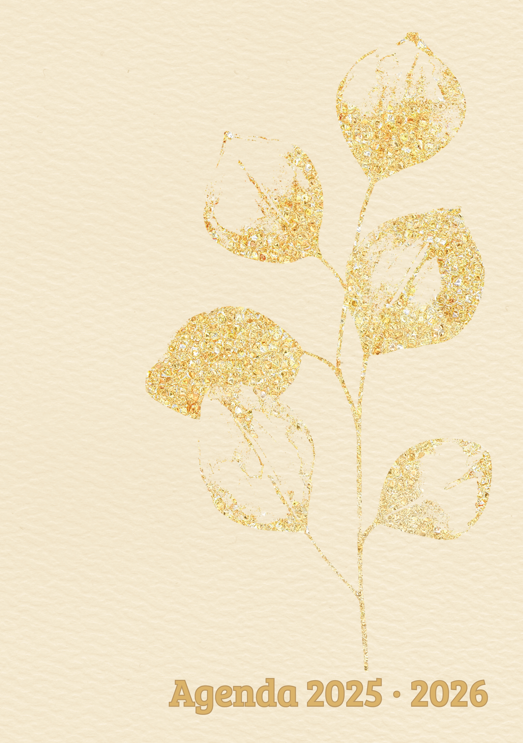 Portada de agenda neurodivergente edición beige